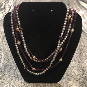 Vintage - Avon Heather & Mist Necklace Set - New!